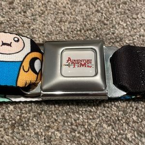 ADVENTURE TIME BUCKLE DOWN SEAT BELT BUCKLE BELT.